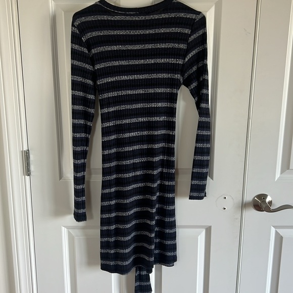 Sante M. Cicca Blue, black and white Striped Dress Size Small - Picture 5 of 7